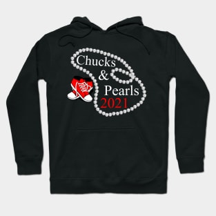 chucks and pearls 2021 kamala harris Hoodie